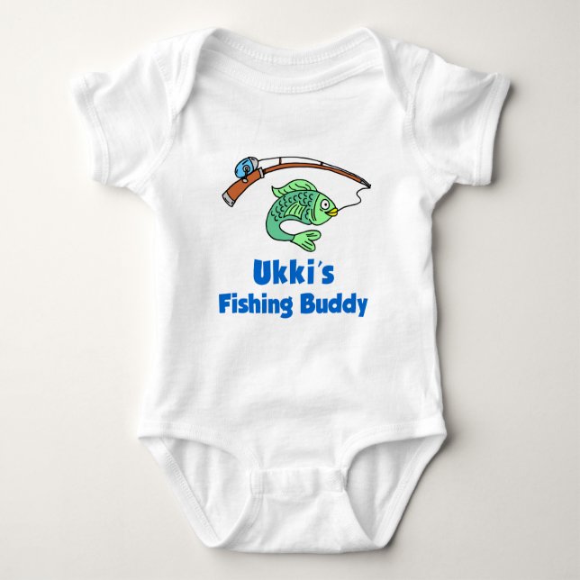 Body Para Bebê O Buddy de Pesca de Ukki (Frente)