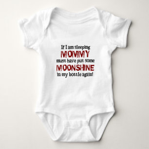Body Para Bebê O campónio do bebê Moonshine na garrafa