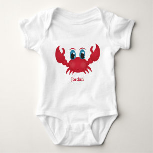 Body Para Bebê O caranguejo feliz bonito do miúdo