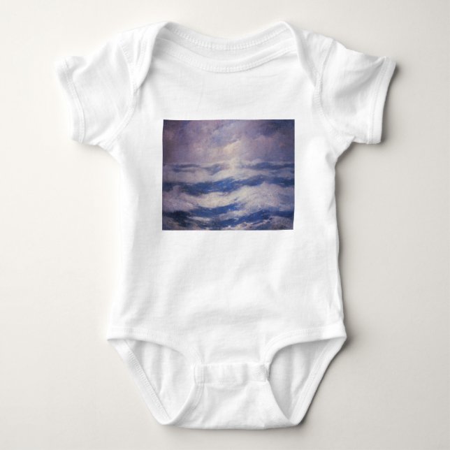 Body Para Bebê O céu e o oceano (por Emil Carlsen) (Frente)