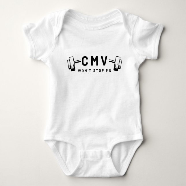 Body Para Bebê O CMV não vai me deter! - Baby Onsie (Frente)