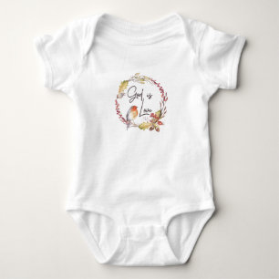 Body Para Bebê O deus é amor - espiritual e religioso - bebê