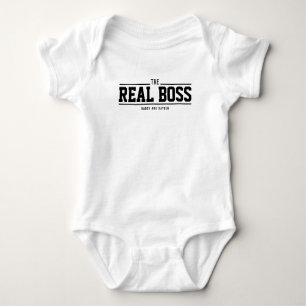 Body Para Bebê O Dia de os pais Personalizar Chefe Real