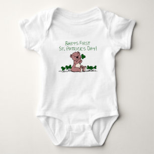 Body Para Bebê O dia de primeiro St Patrick