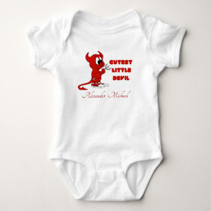Body Para Bebê O Diabo Mais Perto Personalizado, Halloween