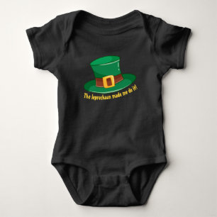 Body Para Bebê O duende me obrigou a fazê-lo!