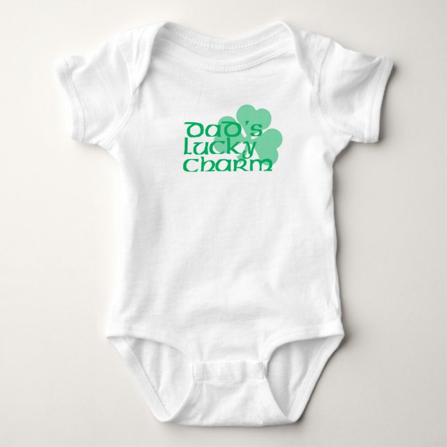 Body Para Bebê O encanto afortunado do pai (Frente)