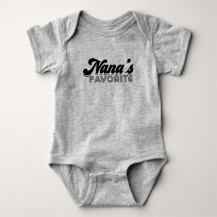 Body Para Bebê O favorito de Nana