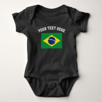 O futebol de bandeira de Brasil ostenta o bodysuit
