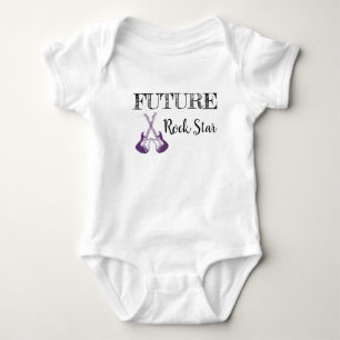 Body Para Bebê O Futuro do Rochedo e Roll Bebê Roupa