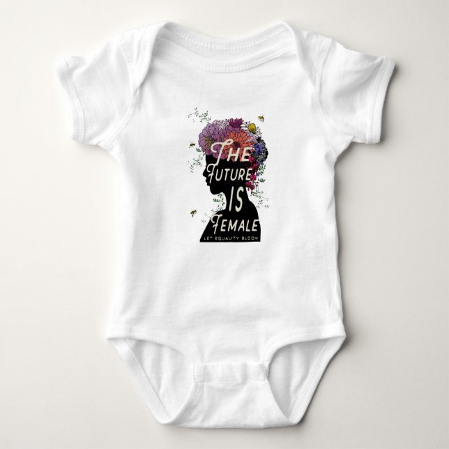 Body Para Bebê O futuro é fêmea - bodysuit do bebê (Frente)