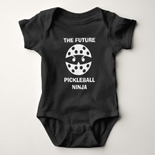 Body Para Bebê O futuro Pickleball Ninja, fofo para o bebê Baby