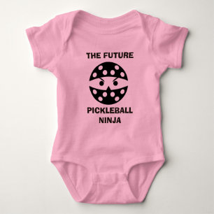 Body Para Bebê O futuro Pickleball Ninja, presente bonito para o 