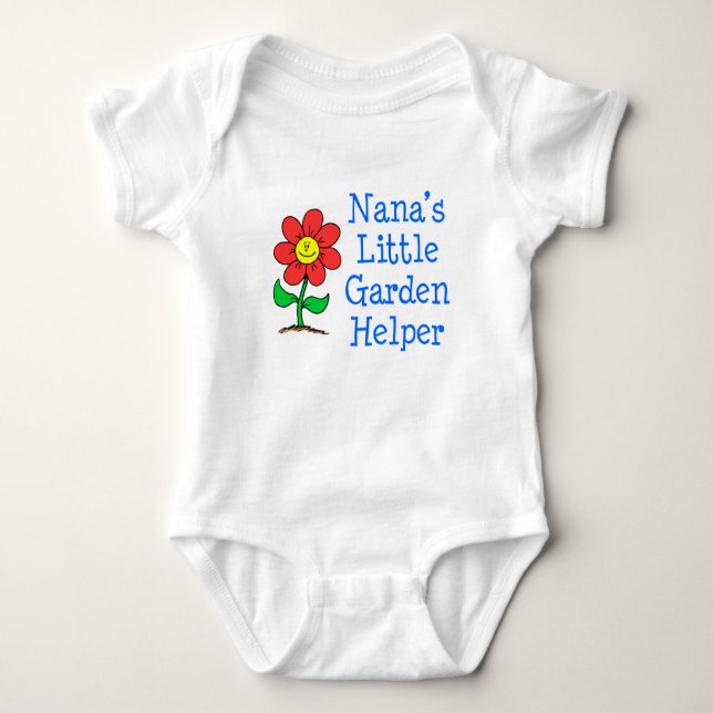 Body Para Bebê O Garden Helper da Nana (Frente)