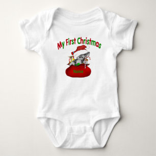 Body Para Bebê ø Gatinho do Natal personalizado