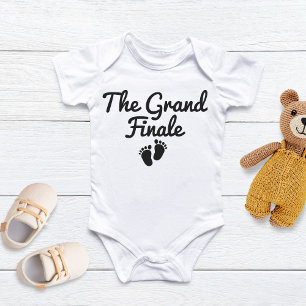 Body Para Bebê O Grande Final Anúncio de Gravidez do Último Bebê