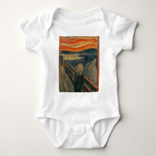 Body Para Bebê O gritar (Textured) por Edvard Munch