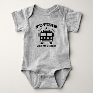 Body Para Bebê O herói futuro gosta de meu tio