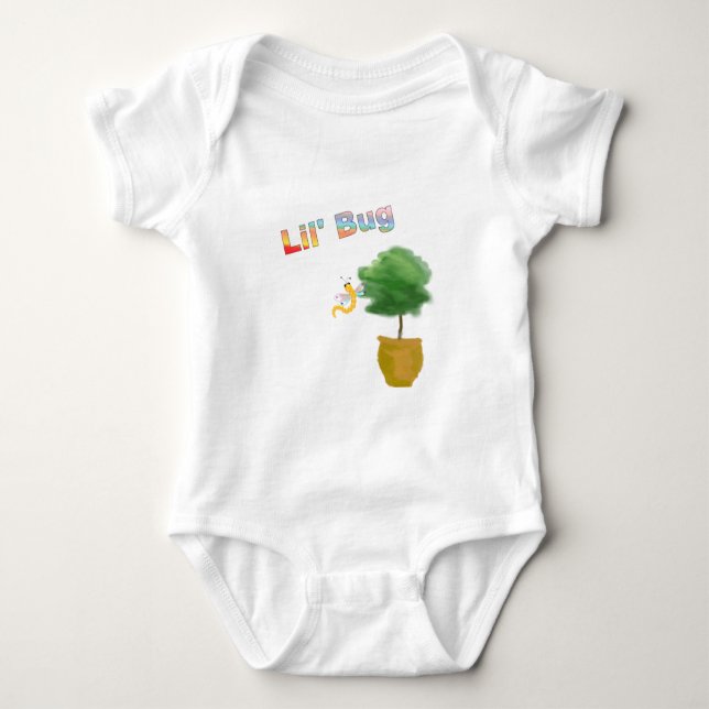 Body Para Bebê O inseto de Lil caçoa/camisa da criança/criança (Frente)