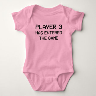 Body Para Bebê O Jogador 3 Entrou No Jogo