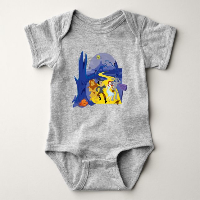 Body Para Bebê O Mágico de Oz™ | Floresta Assombrada de Halloween (Frente)