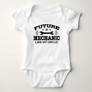 Body Para Bebê O mecânico futuro gosta de meu tio