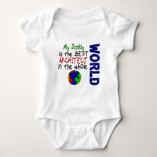 Body Para Bebê O melhor arquiteto no mundo 2 (pai)