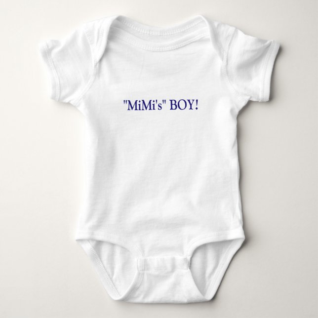 Body Para Bebê O MENINO da Mi! Baby T-Shirt (Frente)