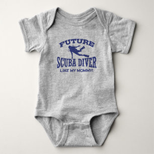 Body Para Bebê O mergulhador de mergulhador futuro gosta de