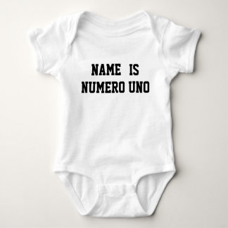Body Para Bebê O Nome Personalizado É Numero Uno