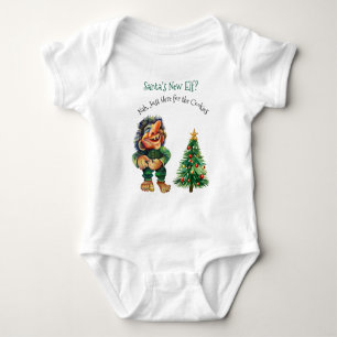 Body Para Bebê O novo Elf dos Papais noeis de Natal de Troll engr