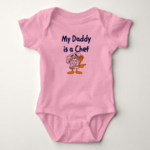 Body Para Bebê O pai é uma T-Camisa do bebê do cozinheiro chefe