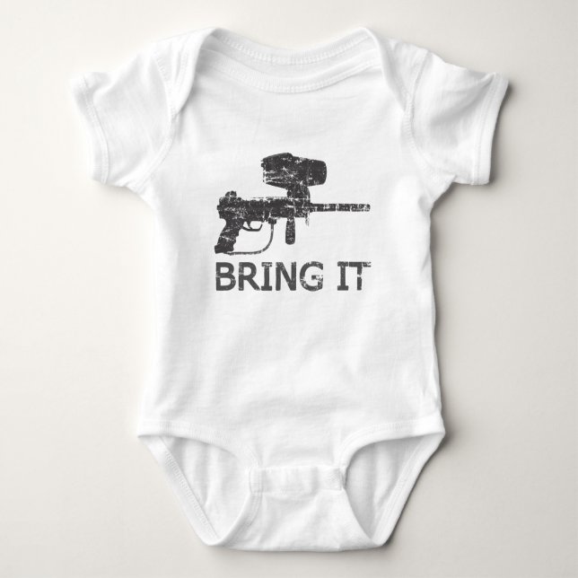 Body Para Bebê O Paintball trá-lo (Frente)