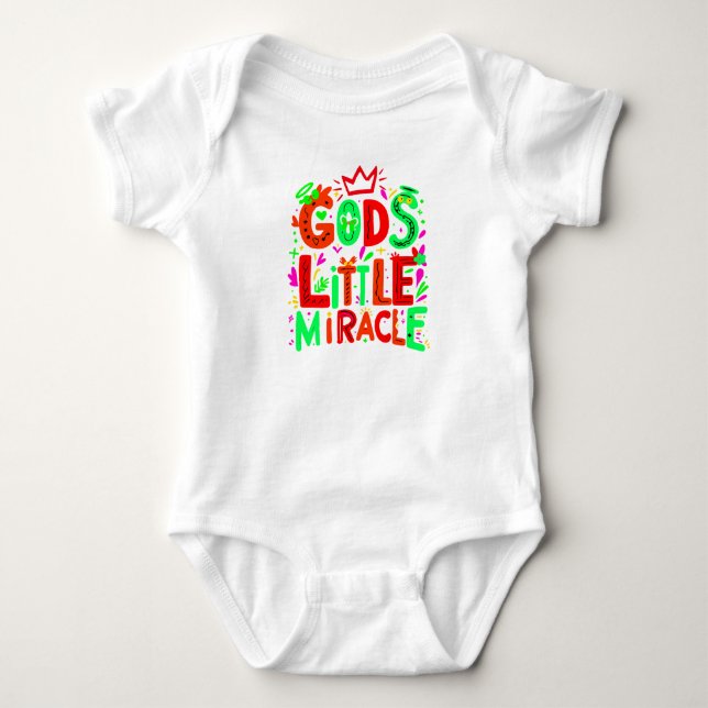 Body Para Bebê "O Pequeno Milagre de Deus" (Frente)