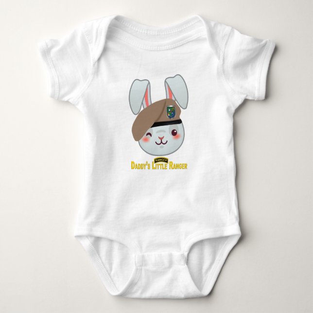 Body Para Bebê "O Pequeno Ranger Bunny do Pai" (Frente)