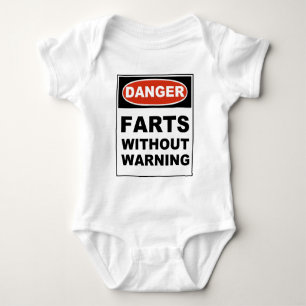 Body Para Bebê O perigo Farts sem advertir