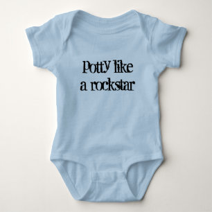Body Para Bebê o potty gosta de um rockstar