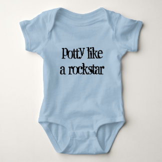 Body Para Bebê o potty gosta de um rockstar