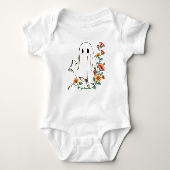 Body Para Bebê O Primeiro Halloween do nosso Pequeno Boo, Primeir (Frente)