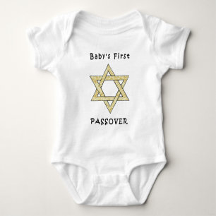 Body Para Bebê O primeiro Passover de um bebê