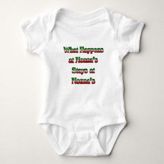 Body Para Bebê O que acontece na Nonna's, fica na Nonna's