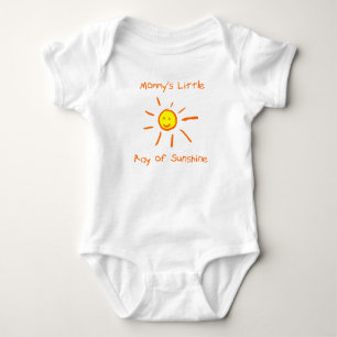 Body Para Bebê O raio da mamã de luz do sol pequeno