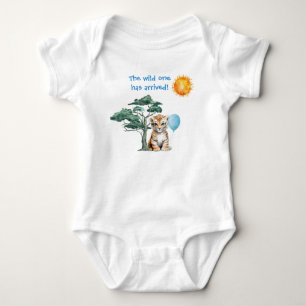Body Para Bebê O Selvagem Chegou! (Bebê Menino Tigre)