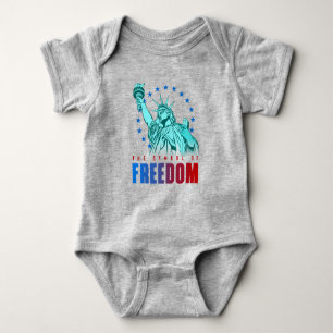 Body Para Bebê O Símbolo da Liberdade   Bebê-macarrão