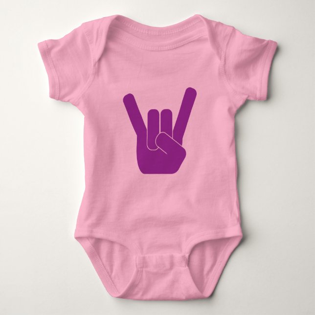 Body Para Bebê O sinal da rocha (Frente)