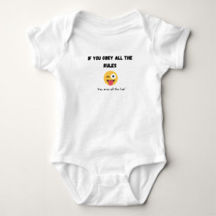 Body Para Bebê O slogan engraçado do bebê fica sem sexo