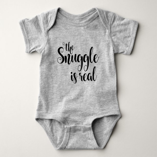 Body Para Bebê O Snuggle é real (Frente)