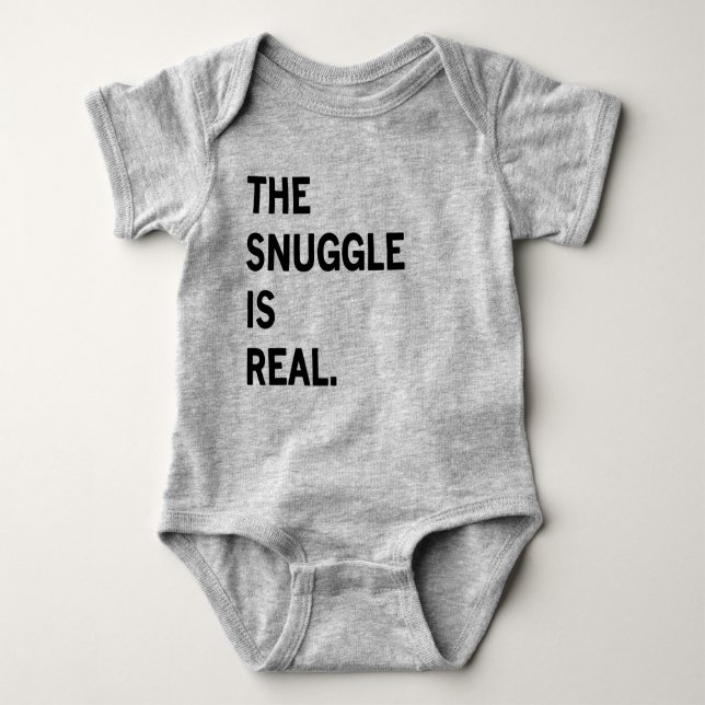 Body Para Bebê O Snuggle é Romper real do bebê (Frente)