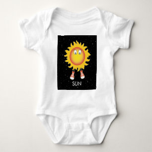 Body Para Bebê O Sol e as Estrelas no Espaço