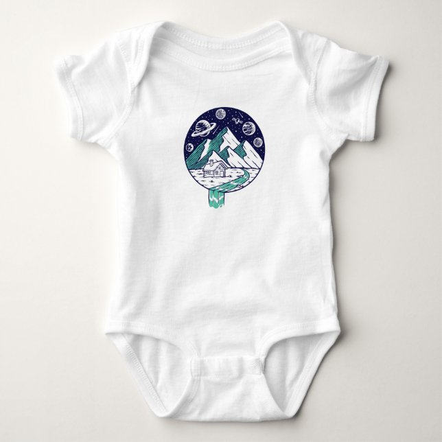 Body Para Bebê O Universo (Frente)
